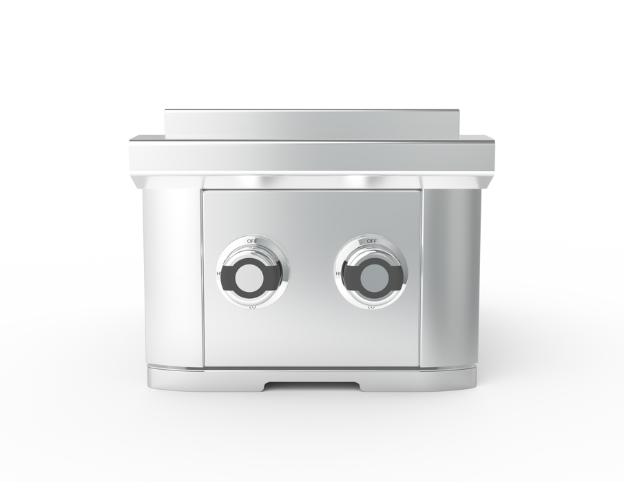 Wildfire Ranch Pro Double Side Burner 304 SS Propane - WFDBLSBRN-SS-LP