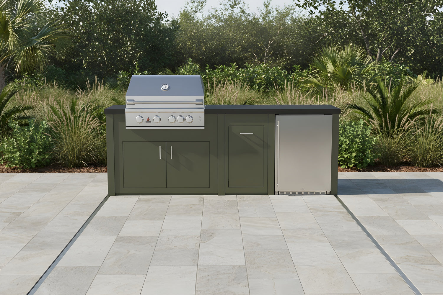 The Sullivan - 98" Outdoor Kitchen Island