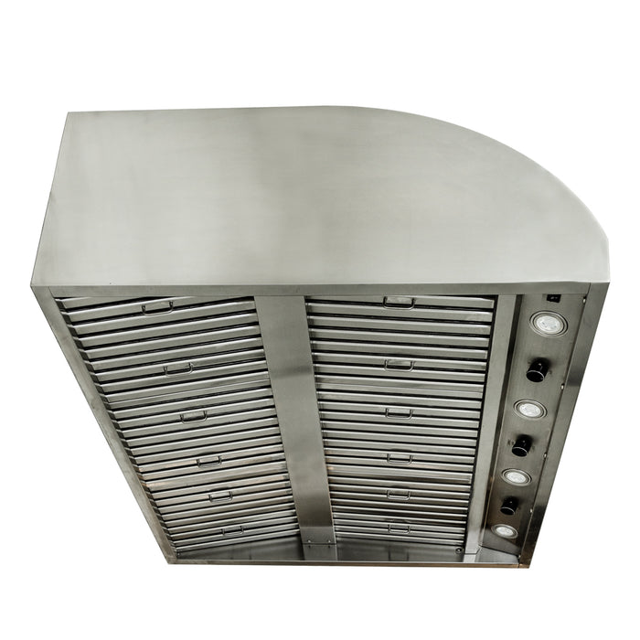 Blaze 36-Inch Stainless Steel Outdoor Vent Hood - 1000 CFM - BLZ-36-VHOOD