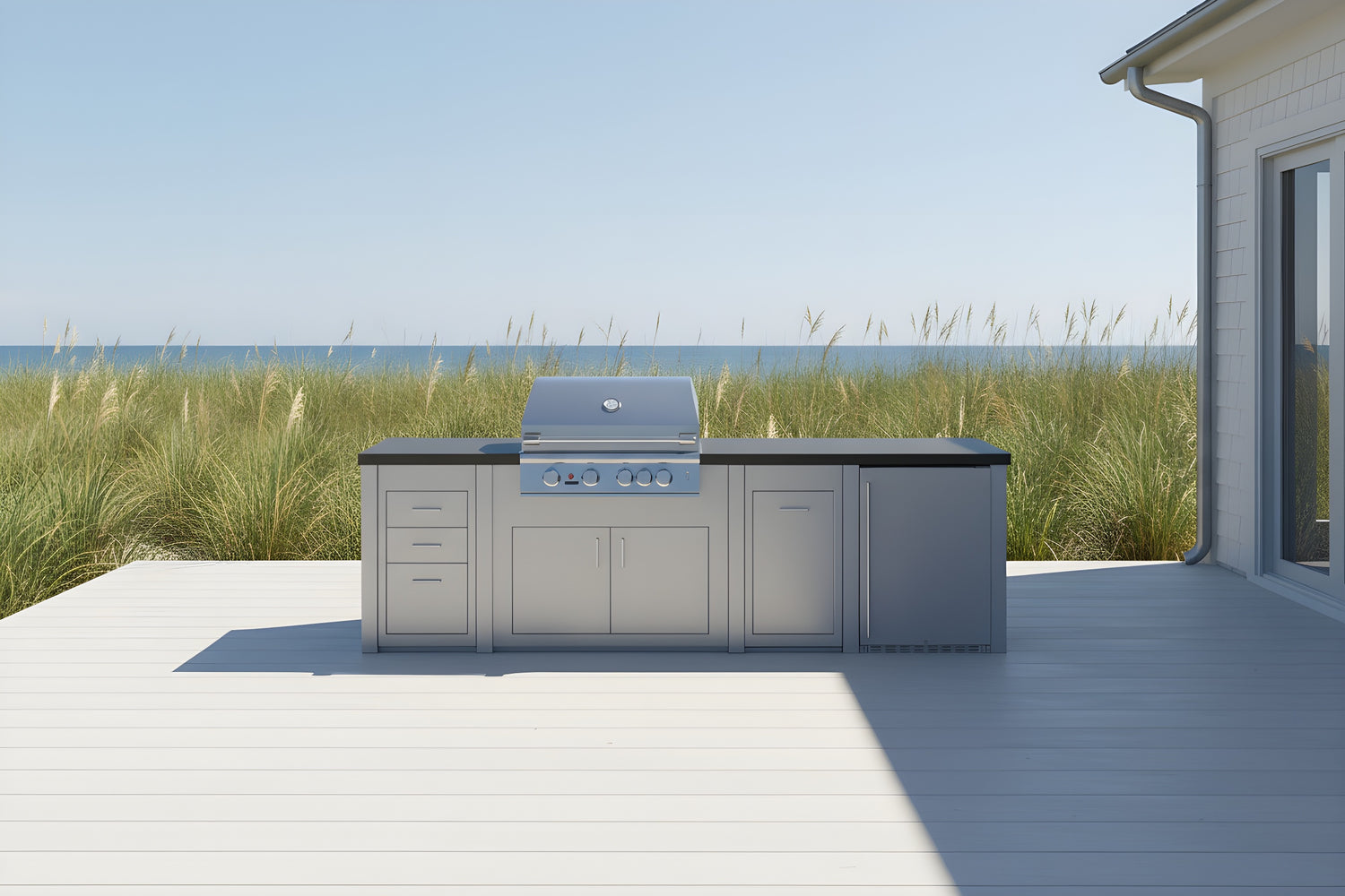 The Wando - 119" Outdoor Kitchen Island