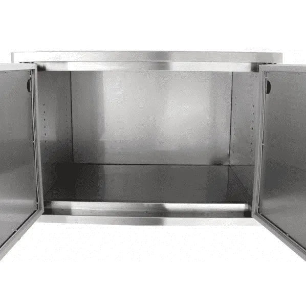 Blaze Grills 32-Inch Sealed Stainless Steel Enclosed Water Resistant Dry Storage Pantry With Shelf - BLZ-DRY-STG-SC