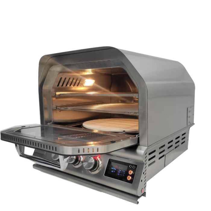 Blaze 26-Inch Built-In Natural Gas Outdoor Pizza Oven W/ Rotisserie - BLZ-26-PZOVN-NG