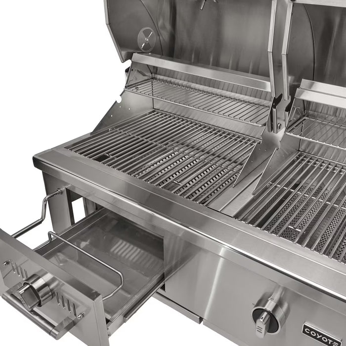 Coyote 50" Hybrid Grill, Built-In - C3HY50NG