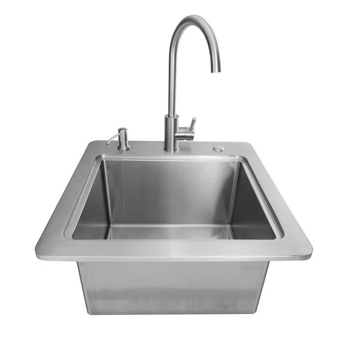 Coyote 21" Sink & Faucet, Drain, Soap Dispenser - C3SINKF21