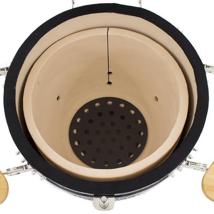 Coyote Asado Smoker w/ Stand & Side Shelves - C1CHCS-FS