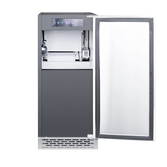 TrueFlame 15" Outdoor Rated Nugget Ice Maker - AMD-IM-15N