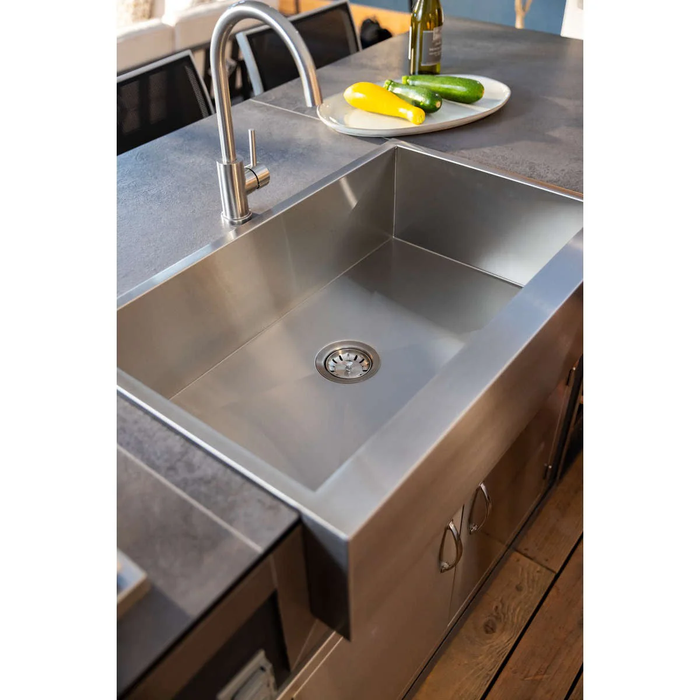 TrueFlame 32" Outdoor Rated Farmhouse Sink Package- TF-NK-32FH-P