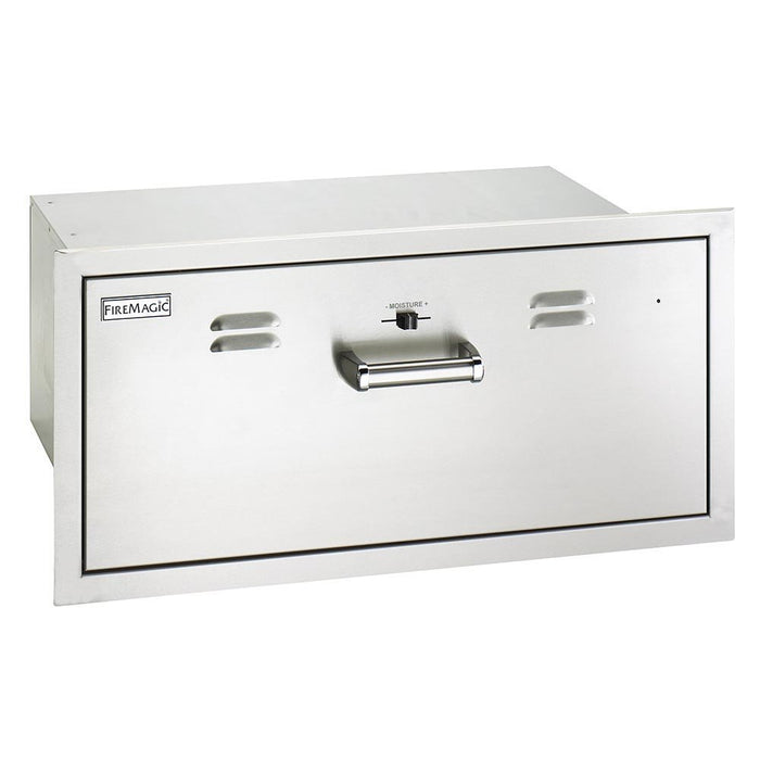 Fire Magic Premium Flush 30-Inch Built-In 110V Electric Stainless Steel Warming Drawer - 53830-SW - Stono Outdoor Living Co