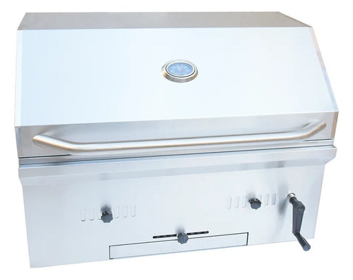 KoKoMo Grills 32" Built in Stainless Steel Charcoal BBQ Gas Grill with Temperature Gauge - KO-CHAR32 - Stono Outdoor Living Co