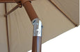 KoKoMo Grills 9" Outdoor Kitchen Umbrella Hand Crank and Tilt Beige Color - KO-UMB729 - Stono Outdoor Living Co