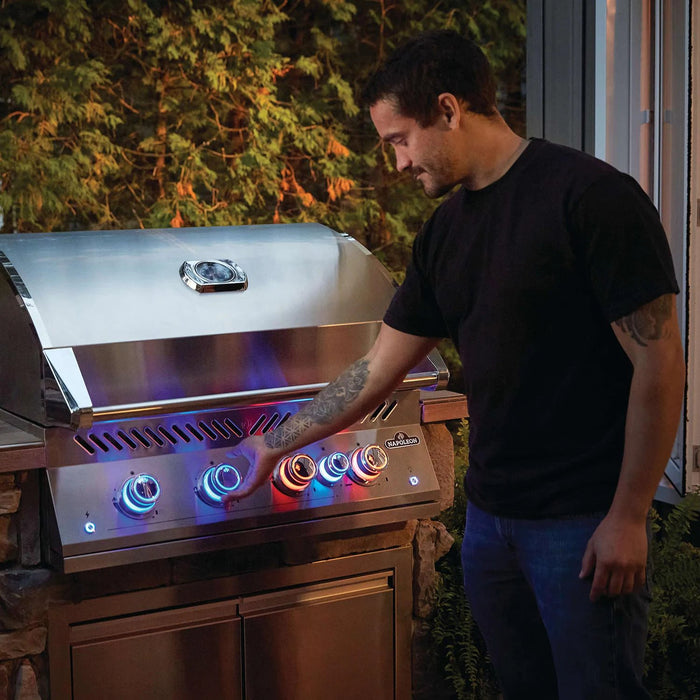 Napoleon Built-In 700 Series 32-Inch Natural Gas Grill w/ Infrared Rear Burner & Rotisserie Kit - BIG32RBNSS - Stono Outdoor Living Co