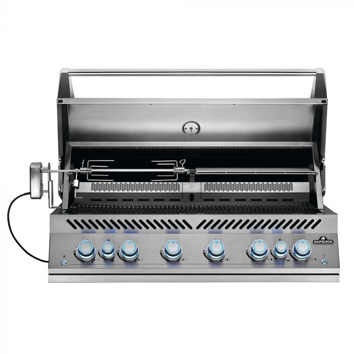 Napoleon Built-In 700 Series 44-Inch Natural Gas Grill w/ Infrared Rear Burner & Rotisserie Kit - BIG44RBNSS - Stono Outdoor Living Co