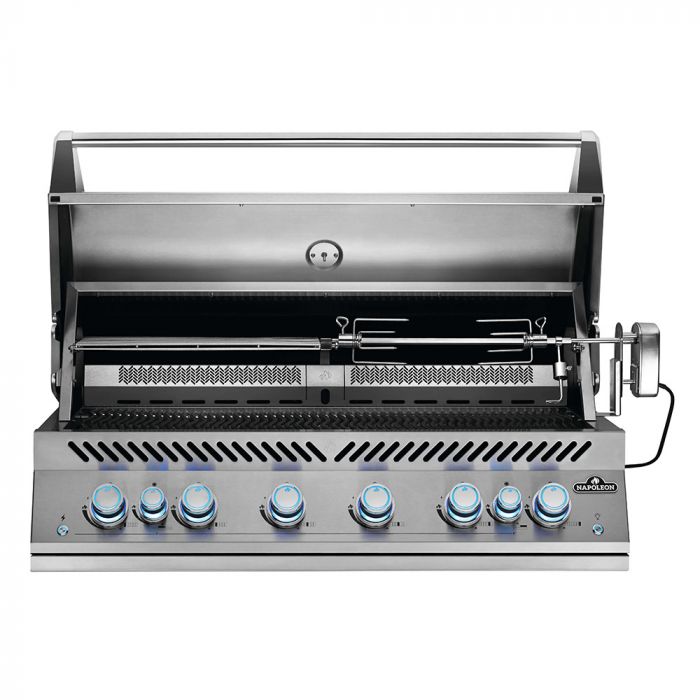 Napoleon Built-In 700 Series 44-Inch Natural Gas Grill w/ Infrared Rear Burner & Rotisserie Kit - BIG44RBNSS - Stono Outdoor Living Co