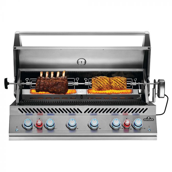 Napoleon Built-In 700 Series 44-Inch Propane Gas Grill w/ Infrared Rear Burner & Rotisserie Kit - BIG44RBPSS - Stono Outdoor Living Co