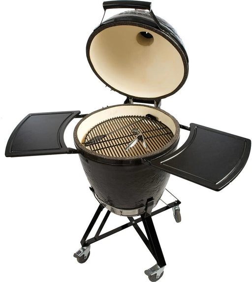 Primo All-In-One Round Ceramic Kamado Grill With Cradle & Side Shelves - PGCRC - Stono Outdoor Living Co