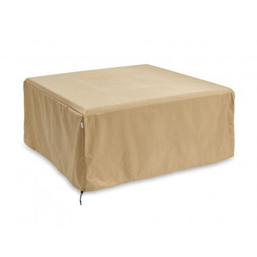 The Outdoor GreatRoom Company 44-Inch Vinyl Cover for Sierra Square Gas Fire Pit Table - Tan - CVR4444 - Stono Outdoor Living Co
