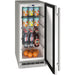 U-Line Outdoor Refrigerator 15", Lock, Reversible Hinge - Stainless Steel - UORE115-SS31A - Stono Outdoor Living Co